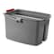 Rubbermaid Commercial 19 qt Gray, Plastic FG262888GRAY - alternate 3